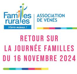 Retour sur la Journée familles du 16 Novembre 2024