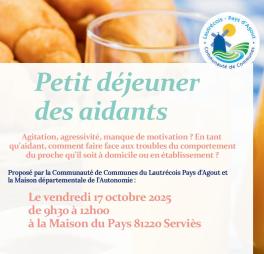 Petit déjeuner aidants octobre 2025